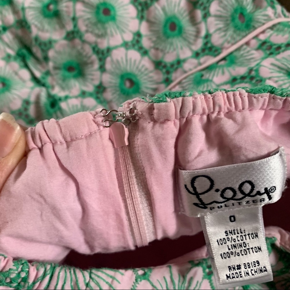Lilly Pulitzer eyelet embroidered floral halter dress - Picture 6 of 11